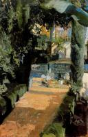 Joaquin Sorolla y Bastida - Corner of the Grutesco of Alcazar, Seville